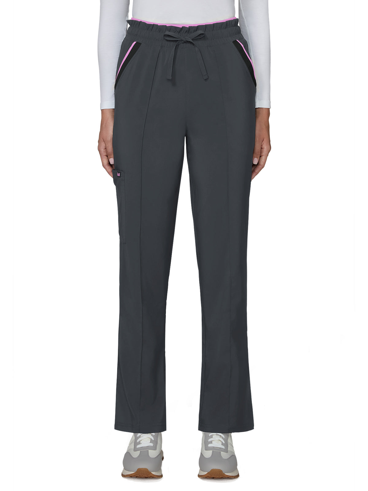Women's Five-Pocket Wide-leg Raelynn Scrub Pant - 789 - Charcoal