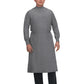 Unisex Ribbed Cuff Clinical Cover Gown - 906 - Heather Grey
