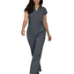 Women's Nine-Pocket Zipper Front Boot Cut Anja Jumpsuit - 907 - Charcoal