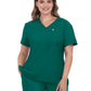 Women's Two-Pocket V-Neck Tuck-In Aura Top - C100 - Hunter