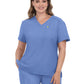 Women's Two-Pocket V-Neck Tuck-In Aura Top - C100 - True Ceil