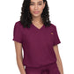 Women's Two-Pocket V-Neck Tuck-In Aura Top - C100 - Wine