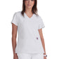 Women's Three-Pocket V-Neck Cardi Top - C101 - White