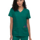 Women's Three-Pocket V-Neck Cardi Top - C101 - Hunter