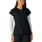 Women's Two-Pocket Split Neckline Reese Scrub Top - C102 - Black