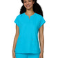 Women's Two-Pocket Split Neckline Reese Scrub Top - C102 - Electric Blue