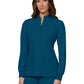 Women's Two-Pocket Zipper-Front Geneses Jacket - C400 - Caribbean Blue