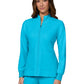 Women's Two-Pocket Zipper-Front Geneses Jacket - C400 - Electric Blue