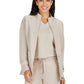 Women's Two-Pocket Zipper-Front Geneses Jacket - C400 - Khaki