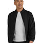 Men's Three-Pocket Zipper-Front Alpha Jacket - C401 - Black