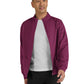 Men's Three-Pocket Zipper-Front Alpha Jacket - C401 - Wine