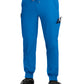 Men's Six-Pocket Drawstring Elastic Waist Connective Jogger Pant - C600 - Royal Blue