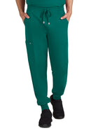 Men's Six-Pocket Drawstring Elastic Waist Connective Jogger Pant - C600 - Hunter