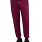 Men's Six-Pocket Drawstring Elastic Waist Connective Jogger Pant - C600 - Wine