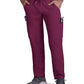 Men's Six-Pocket Drawstring Elastic Waist Neuro Pant - C601 - Wine