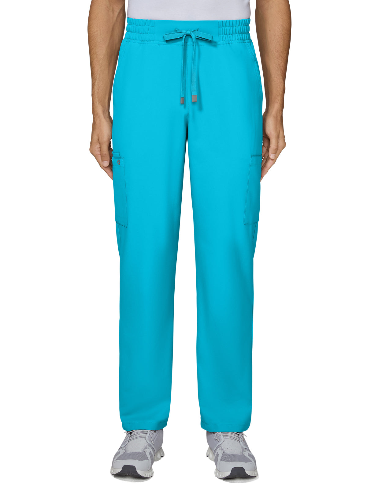 Men's Six-Pocket Drawstring Elastic Waist Neuro Pant - C601 - Electric Blue