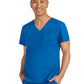 Men's Two-Pocket V-Neck Arthro Top - C650 - Royal Blue