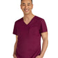 Men's Two-Pocket V-Neck Arthro Top - C650 - Wine