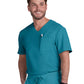 Men's Two-Pocket V-Neck Arthro Top - C650 - Teal