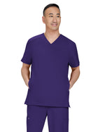 Men's Three-Pocket Stasis Scrub Top - C652 - Grape