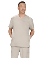 Men's Three-Pocket Stasis Scrub Top - C652 - Khaki