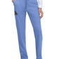 Women's Seven-Pocket Drawstring Elastic Waist Atria Pant - C701 - True Ceil