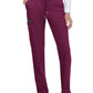 Women's Seven-Pocket Drawstring Elastic Waist Atria Pant - C701 - Wine