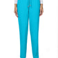 Women's Seven-Pocket Drawstring Elastic Waist Atria Pant - C701 - Electric Blue