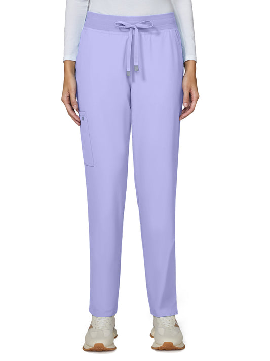 Women's Seven-Pocket Drawstring Elastic Waist Atria Pant - C701 - Digital Lavender
