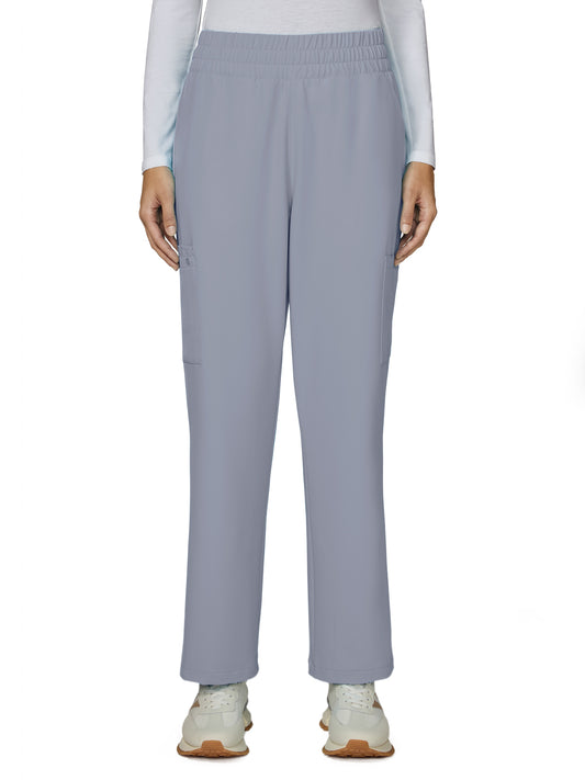 Women's Eight-Pocket Wide-Leg Saylor Scrub Pant - C702 - Platinum Grey
