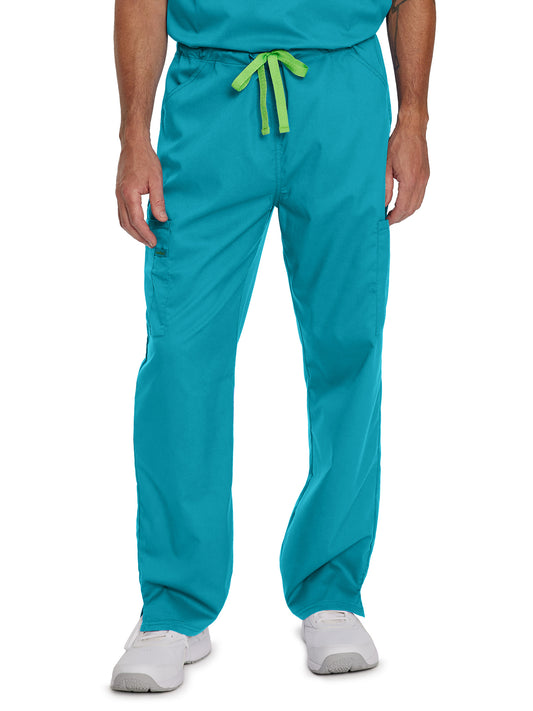 Unisex Six-Pocket Straight Leg Cargo Pant - 2104 - Teal