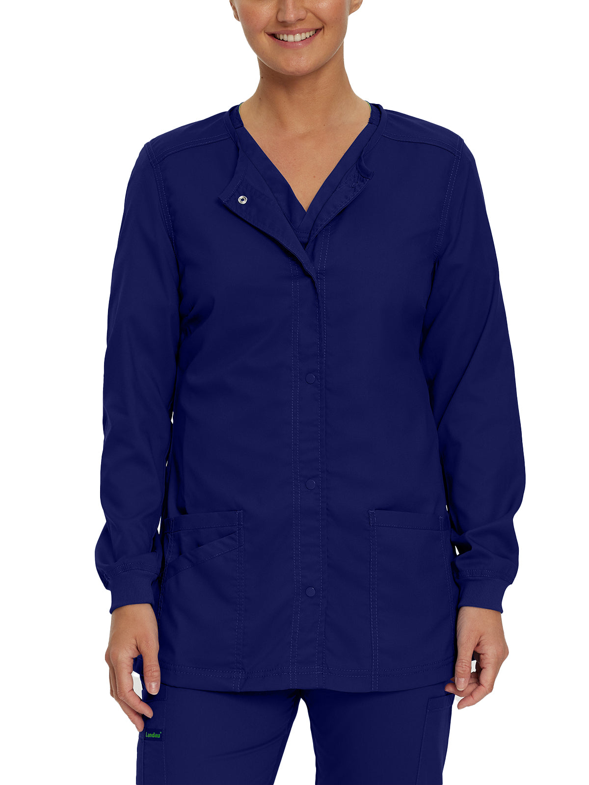 Women's Three-Pocket Snap Front Jacket - 3038 - True Navy