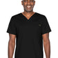 Unisex Two-Pocket Tuckable V-Neck Top - 4259 - Black