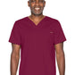 Unisex Two-Pocket Tuckable V-Neck Top - 4259 - Wine