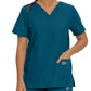 Women's Three-Pocket Clean Back V-Neck Top - 70221 - Caribbean
