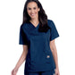 Women's Three-Pocket Clean Back V-Neck Top - 70221 - Navy