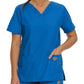 Women's Three-Pocket Clean Back V-Neck Top - 70221 - Royal Blue