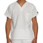 Unisex One-Pocket Dolman Sleeve Tuckable V-Neck Top - 71221 - White