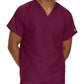 Unisex One-Pocket Dolman Sleeve Tuckable V-Neck Top - 71221 - Wine