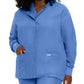 Women's Four-Pocket Crew Neck Warm-Up Jacket - 7525 - Ceil Blue