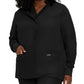 Women's Four-Pocket Crew Neck Warm-Up Jacket - 7525 - Black