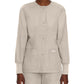 Women's Four-Pocket Crew Neck Warm-Up Jacket - 7525 - Sandstone