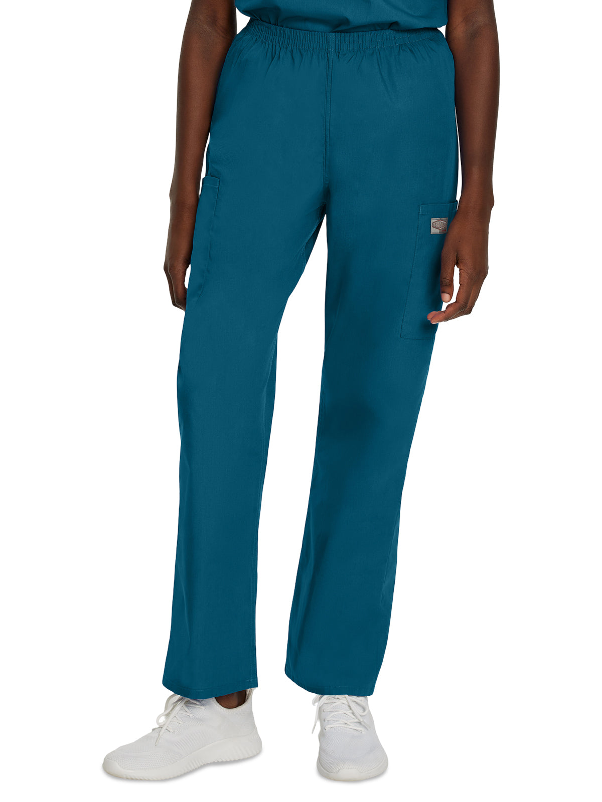 Women's Three-Pocket High-Rise Triple-Elastic Waist Pant - 83221 - Caribbean