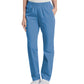 Women's Two-Pocket High-Rise Elastic Waist Straight Leg Pant - 8327 - Ceil Blue
