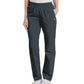 Women's Two-Pocket High-Rise Elastic Waist Straight Leg Pant - 8327 - Graphite