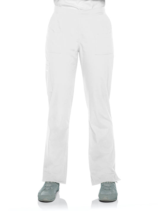 Women's 7-Pocket Straight Leg Cargo Pant - 8380 - White
