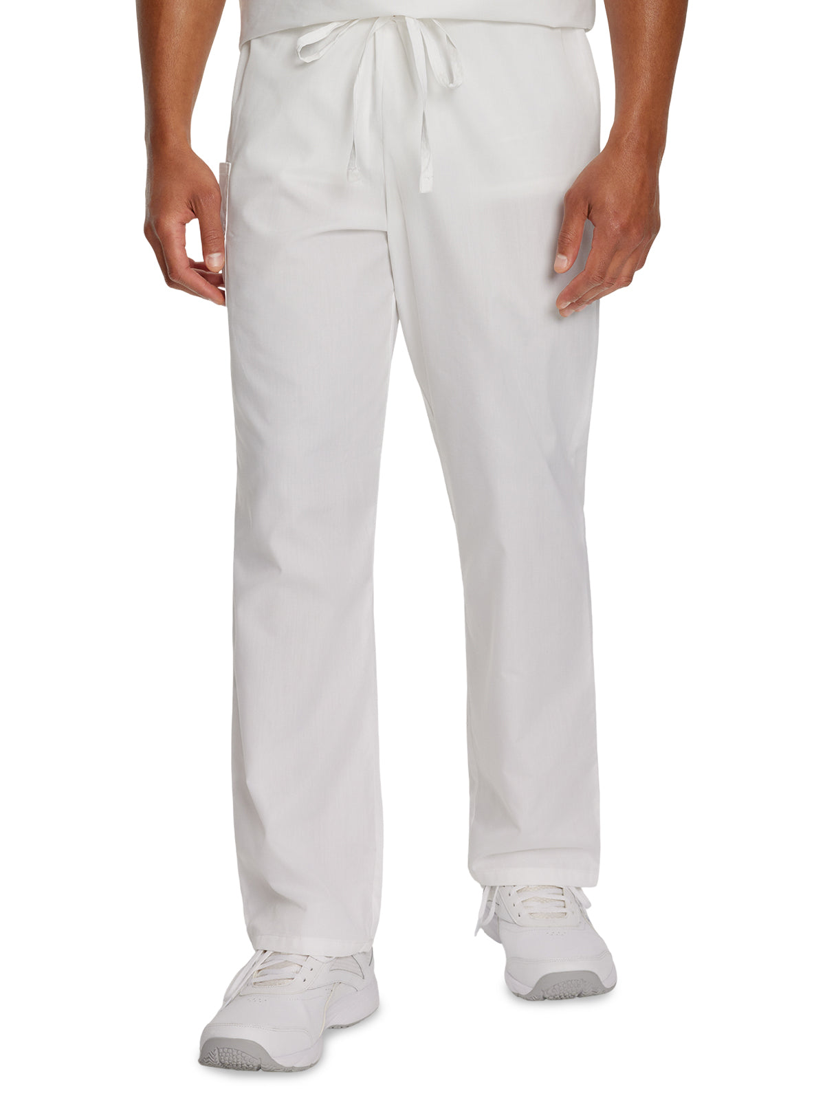 Unisex Two-Pocket High Rise Waist Straight Leg Pant - 85221 - White