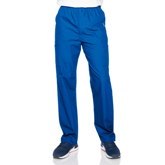 Men's Seven-Pocket High-Rise Elastic Waist Cargo Pant - 8555 - Galaxy Blue