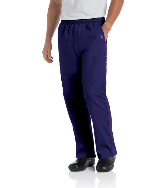 Men's Seven-Pocket High-Rise Elastic Waist Cargo Pant - 8555 - Grape