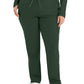 Women's Seven-Pocket Mid-Rise Rib-Knit Elastic Waist Cargo Pant - LB400 - Mountain View